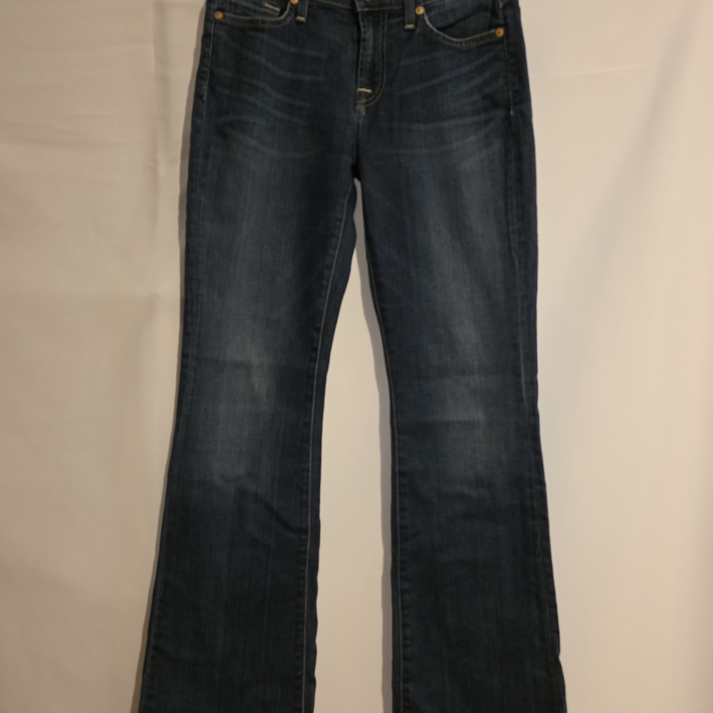 7 For All Mankind Dark Blue Flare Jeans